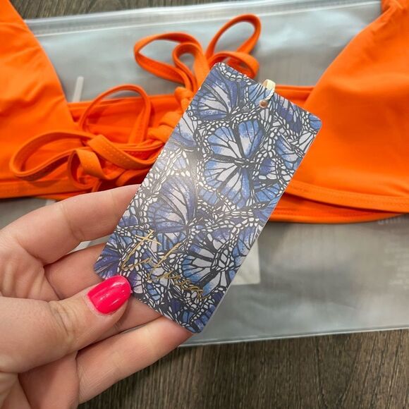 NWT Toluca Amina Bikini Top Waist Wrap Triangle Nectar Size M/L - Picture 5 of 7